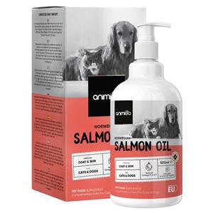 Zalmolie voor hond - 500ml - Noorse Zalm olie voor gezonde huid, vacht en gewrichten