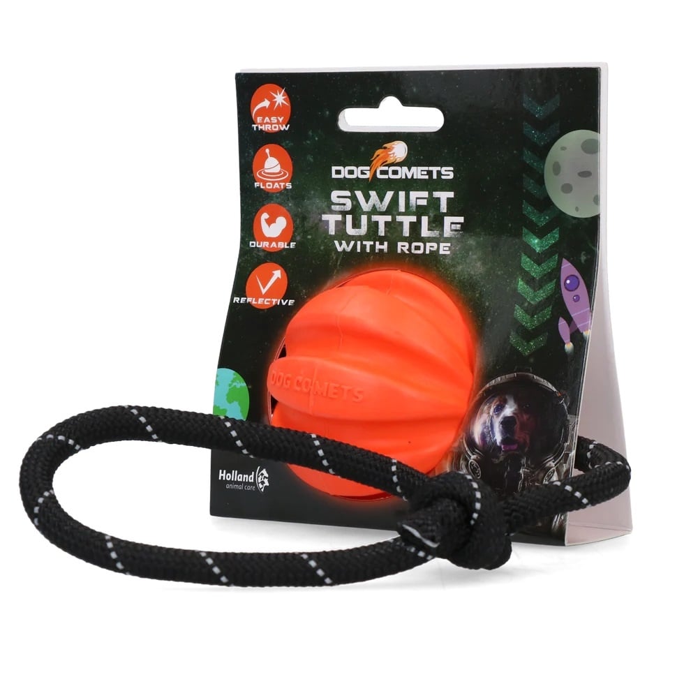 Dog Comets Swift Tutle met touw