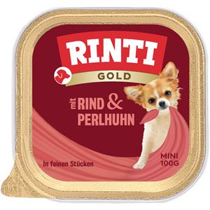 6x100g Gold Mini Rund & Parelhoen Rinti Hondenvoer