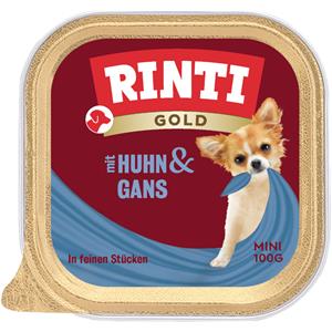 6x100g Gold Mini Kip & Gans Rinti Hondenvoer
