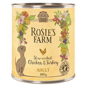 Rosie's Farm Voordeelpakket  Adult 24 x 400 g Hondenvoer - No. 1 Mix (Kip, Rund, Lam)