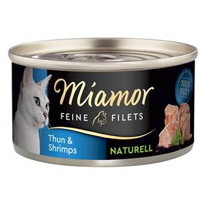 Miamor Fijne Filets Naturel 6 x 80 g Kattenvoer - Tonijn & Garnalen
