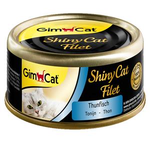 GimCat ShinyCat Kattenvoer 6 x 70 g - Tonijn