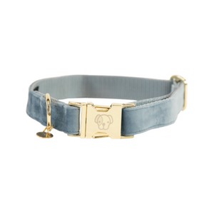 Kentucky Dogwear Velvet Dog Collar Hundehalsband > hellblau