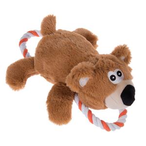 Zooplus Exclusive Hondenspeelgoed Beer met Touw 1 stuk