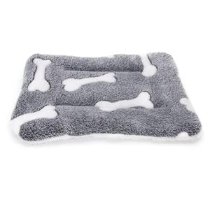 Nobleza Hondenkleed - Pluche - Grijs / wit - Maat M/L - 65x85 cm