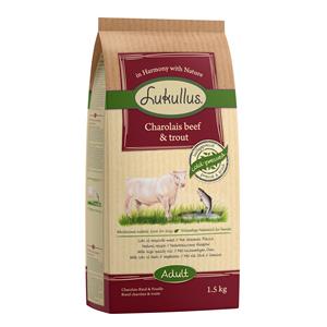 1,5kg Charolais-Rund & Forel met Volkorenrijst Lukullus Hondenvoer