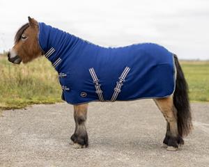 Fleecedeken voor shetland met nekdekking QHP