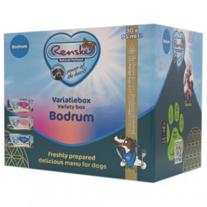 Renske Variatiebox Bodrum vers bereid natvoer hond (blik) 1 tray (30 x 95 g)