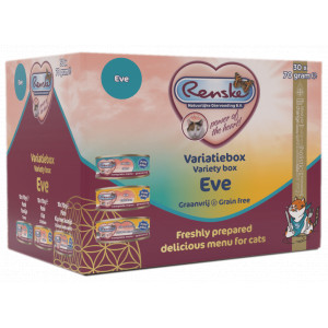 Renske Variatie Box Ashley - Kattenvoer - Kip Eend Zalm 30x70 g Mousse