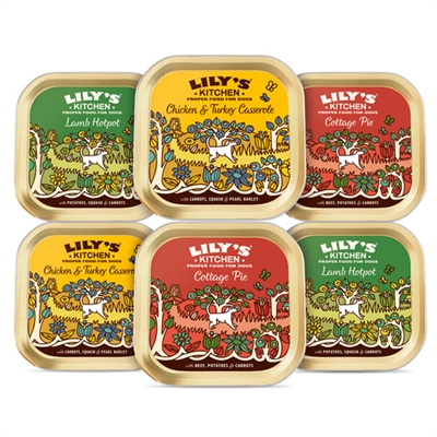6 x 150 g Lily's Kitchen Classic Dinners hondenvoer nat