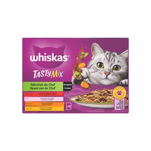 Whiskas 1+ Keuze Van De Chef In Saus Maaltijdzakjes Multipack - Kattenvoer - 12x85 g