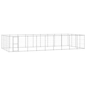 vidaXL Hondenkennel 43,56 m² gegalvaniseerd staal