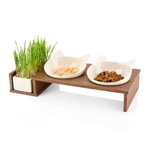 Canadian Cat Company voerbakstandaard Cat Diner - 2 x 250 ml, &Oslash; 15 cm