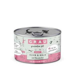 GRAU Adult Graanvrij 6 x 200 g Kattenvoer - Kip & Kalf