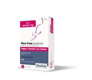 Flea Free Spot-On Anti Vlooiendruppels Kat vanaf 1 kg