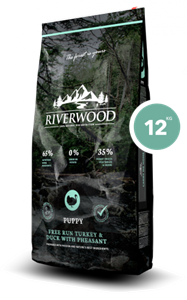 Riverwood Puppy Hondenvoer - Kalkoen & Eend met Fazant - 12 kg