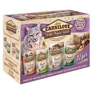 Carnilove natvoer kat multipack (zakjes) 24 x 85 g
