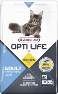 Versele-Laga Opti Life Cat Adult Sterilised & Light 2,5 kg Chicken