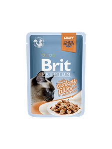 Brit Premium Gravy w/ Turkey Fillets for Adult Katten 85g