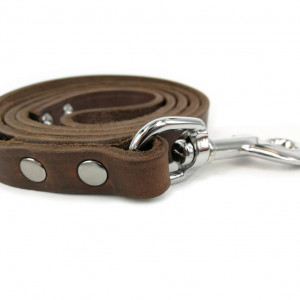 Brekz Leren looplijn bruin 160 cm x 16 mm
