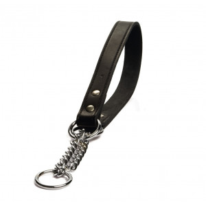 Brekz Leren Halve Sliphalsband hond 50 cm x 20 mm