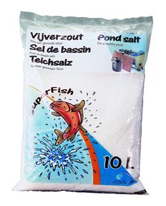 Superfish Vijver Natuurzout 10L - Versterkt Weerstand van Vijvervissen & Voorkomt Ziektes