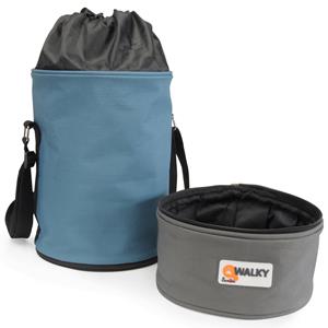 Honden-reisset food & drink handbag, grijs-blauw