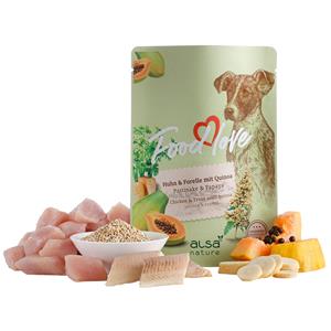 alsa-nature FOODLOVE Huhn & Forelle mit Quinoa, Pastinake & Papaya, 6 x 300 g, Hundefutter