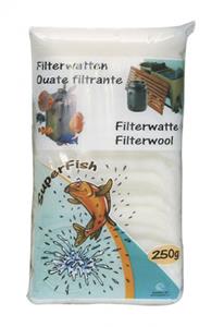 Superfish Aquarium Filterwatten 250g - Fijn Structuur, Universeel Voor Helder Water