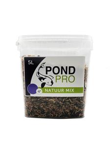 pondpro Pond Pro Koi Voeding Natuur Mix - Eiwit- & Vetrijk Dieet, Hoofdingrediënten Gammarus & Meelwormen, 5L
