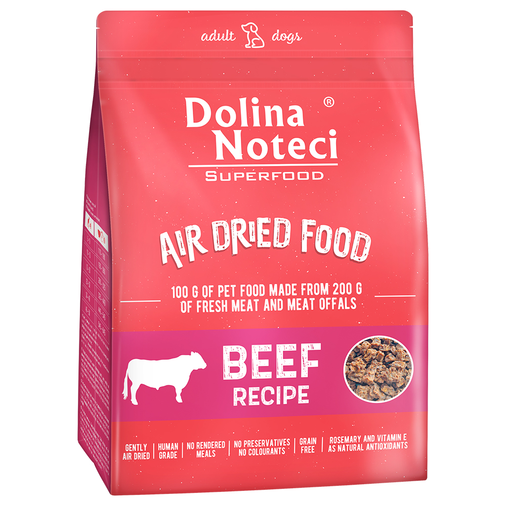 1kg Dolina Noteci Superfood Adult Dry Dog Food met Rundvlees Droogvoer voor honden