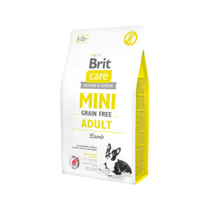 2x 7kg Brit Care Mini graanvrij Adult Lam hondenvoer droog