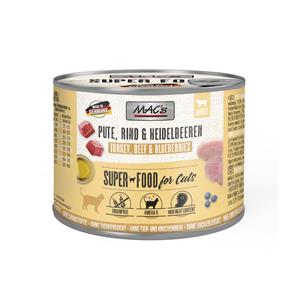 6x200g Kalkoen/Bosbessen MAC's Kattenvoer