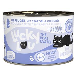 6x200g Lucky Lou Lifestage Sterilized Gevogelte Kattenvoer Nat