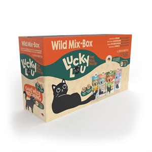 12x 125g Lucky Lou Adult Mix Natte Kattenvoer