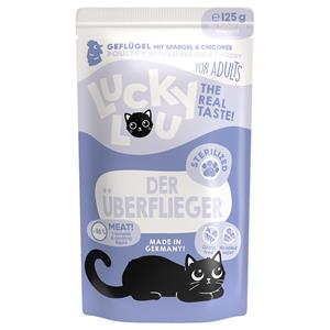 16x 125g Lucky Lou Sterilized Gevogelte kattenvoer nat