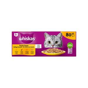 Whiskas 1+ Geflügel Auswahl - Multipack 80 x 85g