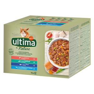 Affinity Ultima 96x 85g Ultima Nature Fish Selection (zalm, tonijn, oceaanvis, kabeljauw) nat kattenvoer