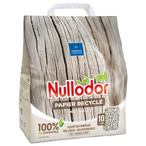 Nullodor 2x10l  Kattenbakvulling Papier Recyclé Kat