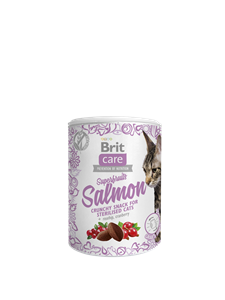 3x100g Brit Care Cat Snack Superfruits & Zalm Kattensnacks