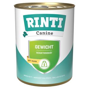 RINTI Canine Gewicht met Kip Hondenvoer 800 g - 6 x 800 g