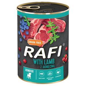 24x400g RAFI Junior Paté met Lam, Cranberry en Bosbes hondenvoer nat