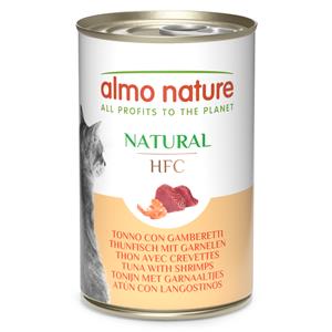 Almo Nature HFC 12 x 140 g Almo Nature Classic - Classic Tonijn & Garnalen Kattenvoer - Voordeelpakket