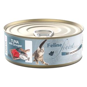 Porta 21 85g Feline Finest Tonijn met tandbaars Natte kattenvoer