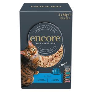 20x50g Vis Selectie Jelly Pouch Mix Encore Kattenvoer