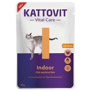 24x85g Kattovit Vital Care Indoor Pouches met Kip nat kattenvoer