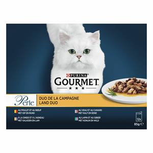 Purina Gourmet Perle Land Duo natvoer kat (12x85 g) 12 x 85 g