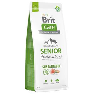 Dubbelpak: 2x12kg Brit Care Dog Sustainable Senior Kip & Insecten Droog Hondenvoer