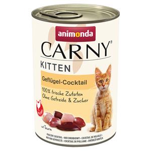 12x400g Kitten Gevogelte Cocktail animonda Carny Kattenvoer